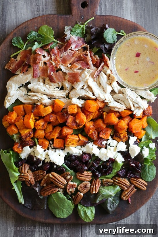 20 Creative Thanksgiving Leftover Recipes to Transform Your Meal 9 Fall cobb salad with leftover turkey