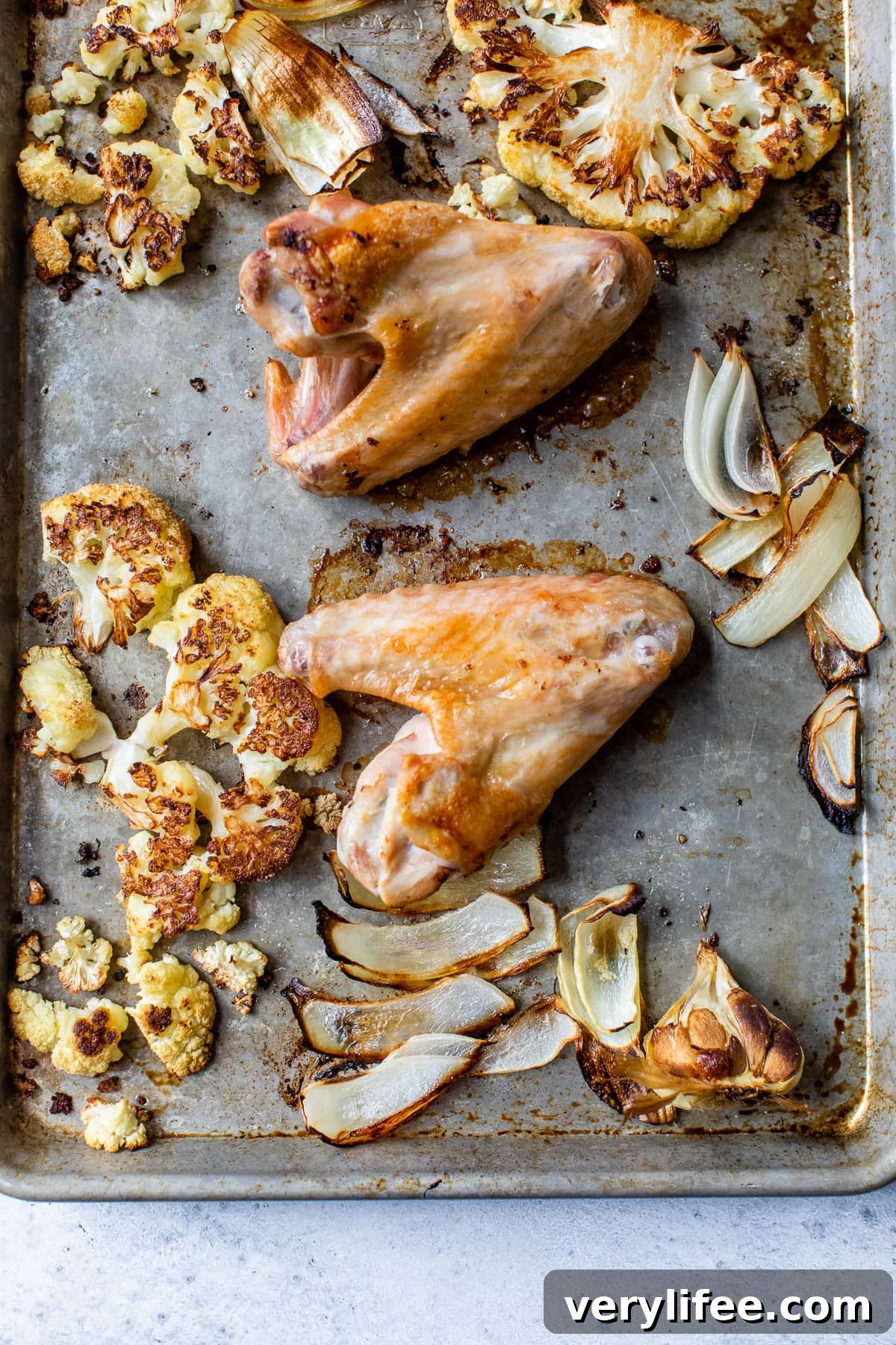 Make-Ahead Low-Carb Flourless Turkey Gravy 3 roasted turkey wings and vegetables for stock