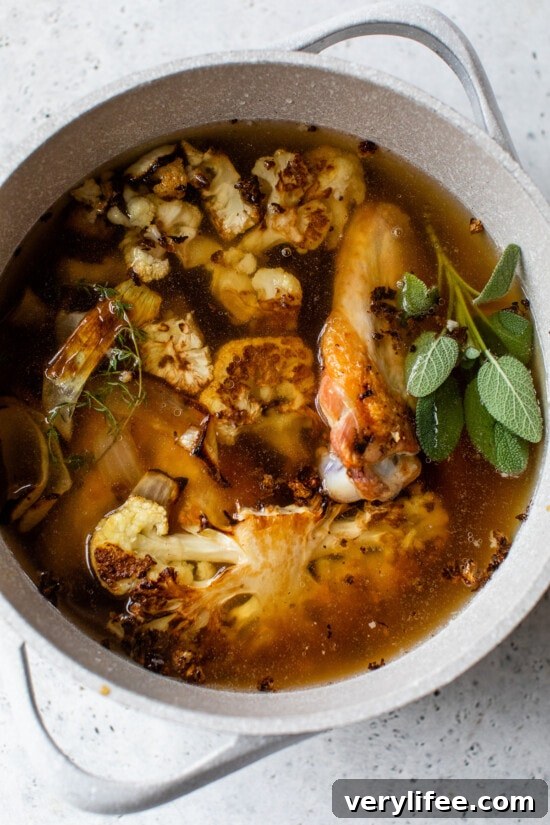 Make-Ahead Low-Carb Flourless Turkey Gravy 5 turkey stock from roasted wings