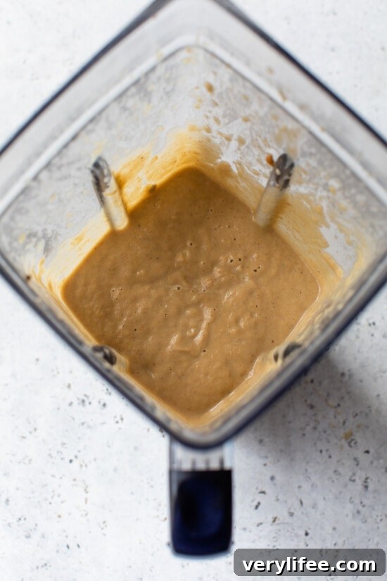Make-Ahead Low-Carb Flourless Turkey Gravy 7 blender with turkey gravy