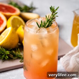 Grapefruit Ginger Kombucha Mocktail Recipe 7 Grapefruit Ginger Kombucha Mocktail