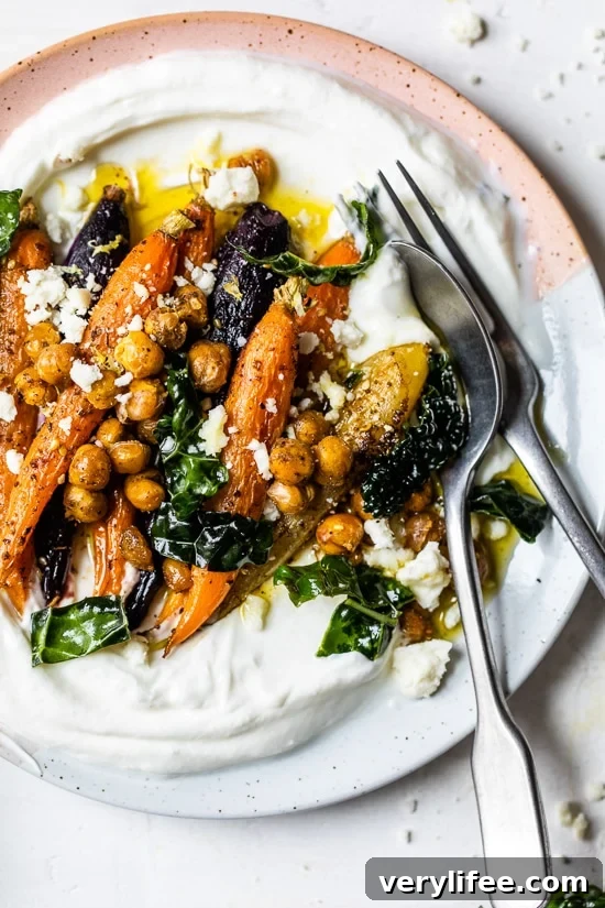 Za'atar Roasted Carrots and Chickpeas