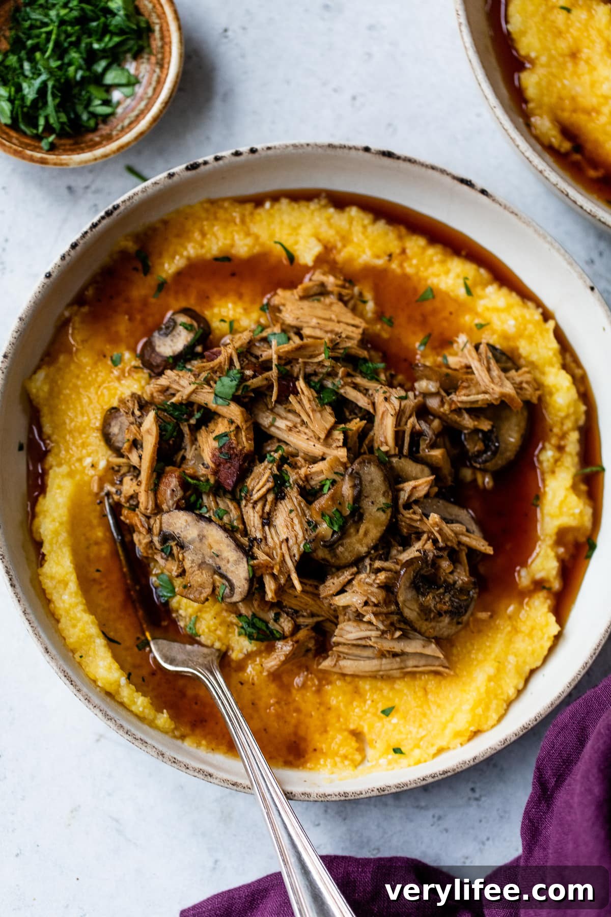 Crock Pot Pork Roast with Garlic and Herbs 3 Slow Cooker Pork Roast with Mushrooms and Polenta