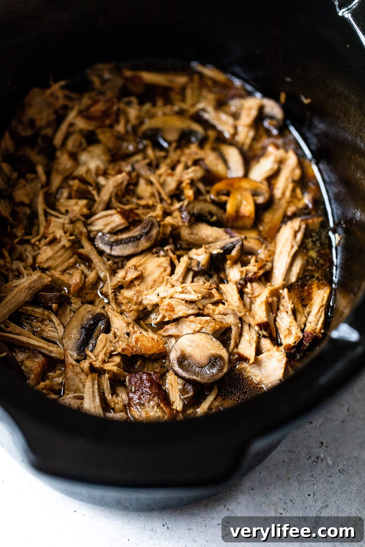 Crock Pot Pork Roast with Garlic and Herbs 4 Crock Pot Pork Roast with Mushrooms