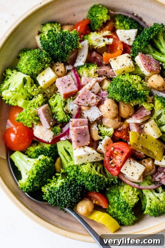 Italian Sub Broccoli Salad