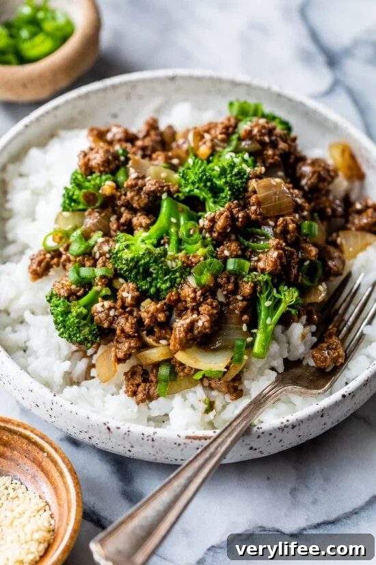 Ground Beef and Broccoli Stir Fry