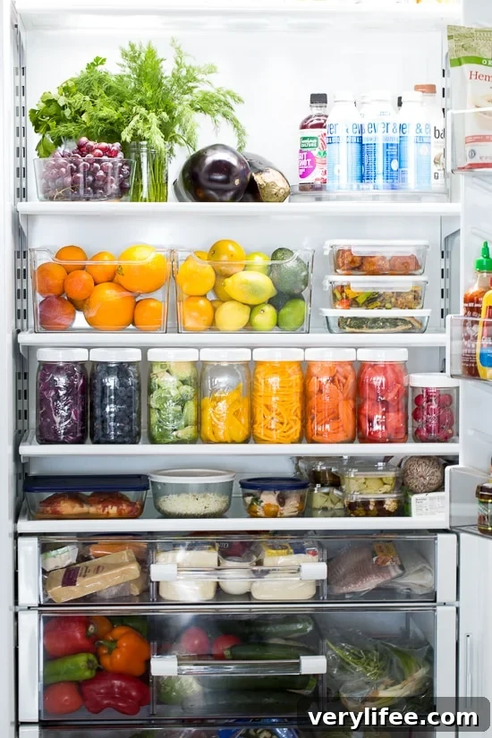 6 Fridge Organizers to Maximize Space in 2024 9 organized refrigerator photo