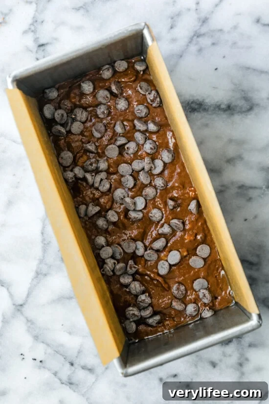 Chocolate Banana Bread with Oat Flour 6 Banana Bread with chocolate chips