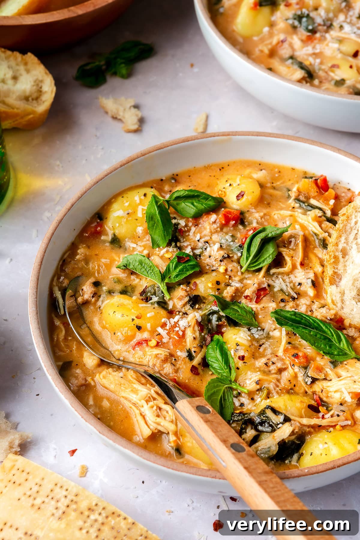 Creamy Homemade Chicken Gnocchi Soup Recipe 3 creamy Chicken Gnocchi Soup