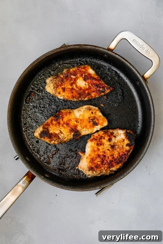 brown the chicken breast