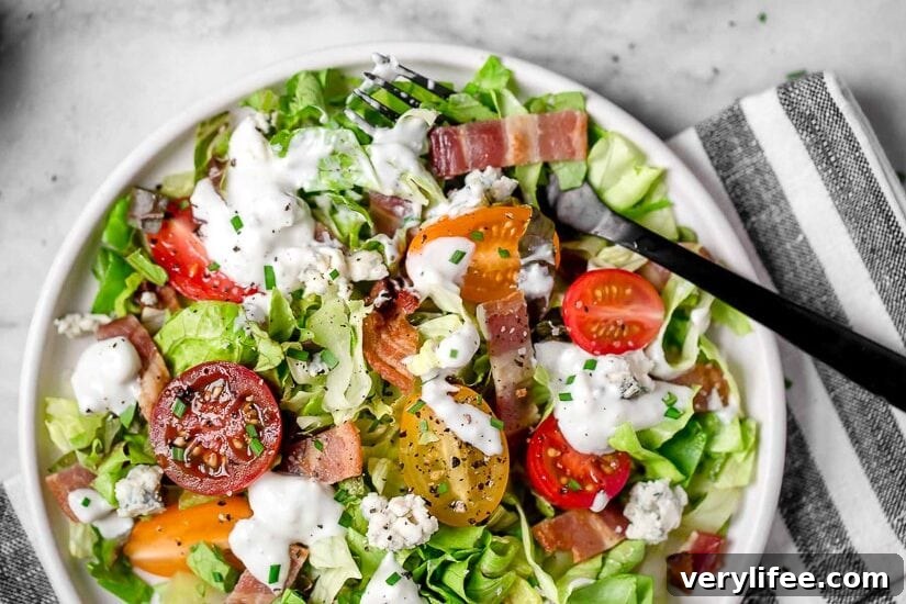Classic wedge meets chopped salad