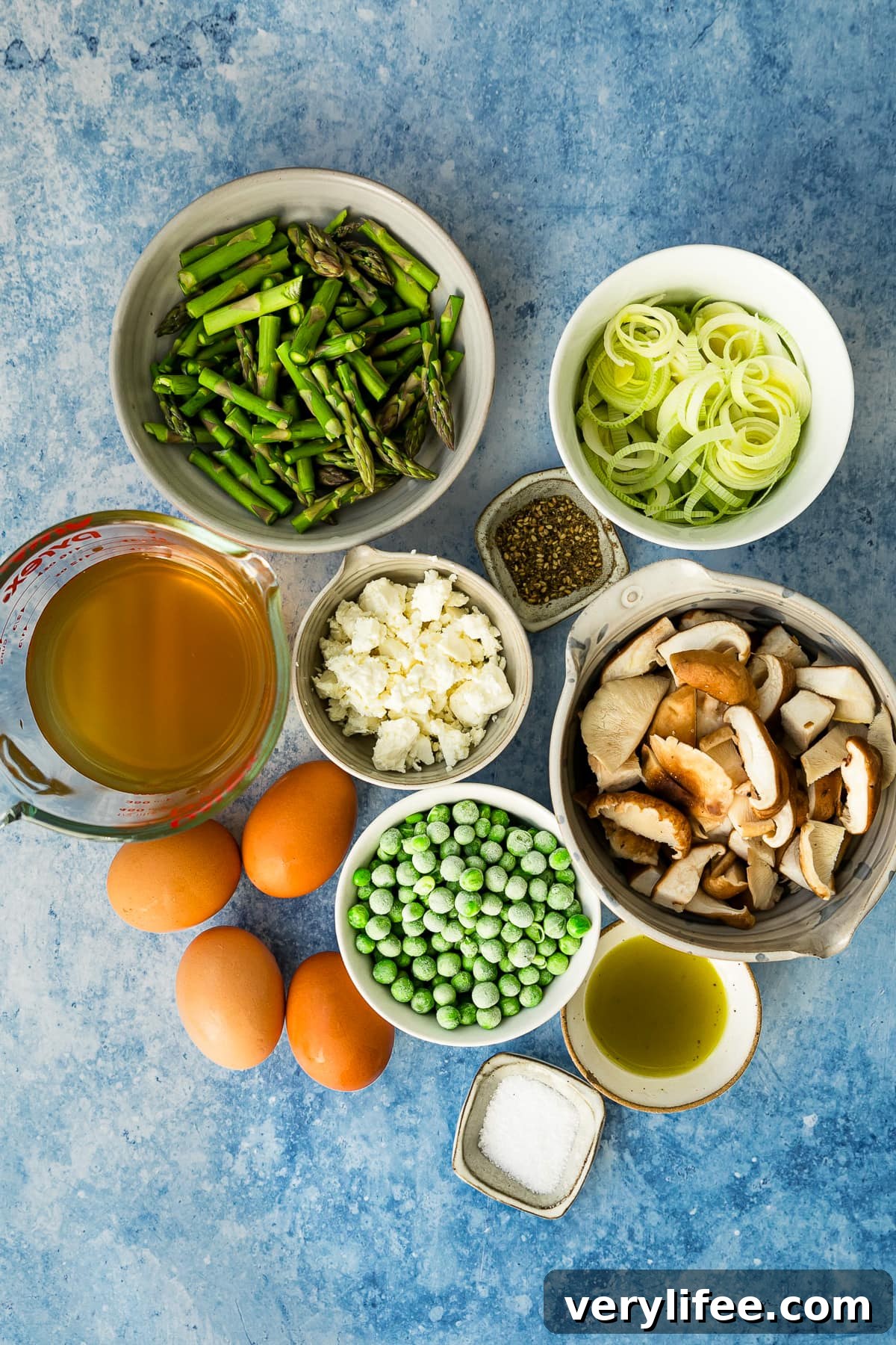 spring Shakshuka ingredients