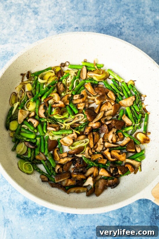 sauteed spring vegetables