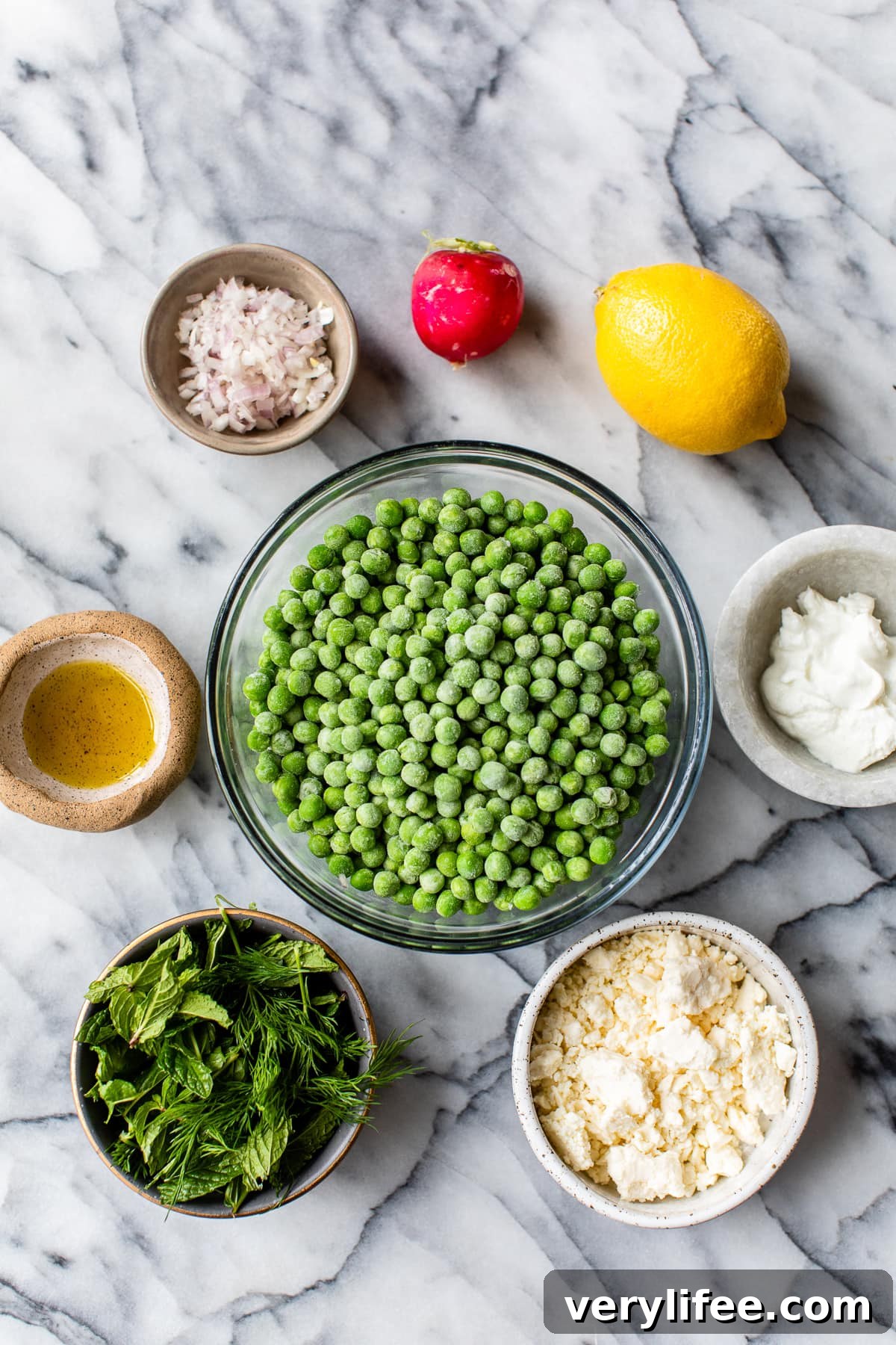 Pea Salad Ingredients