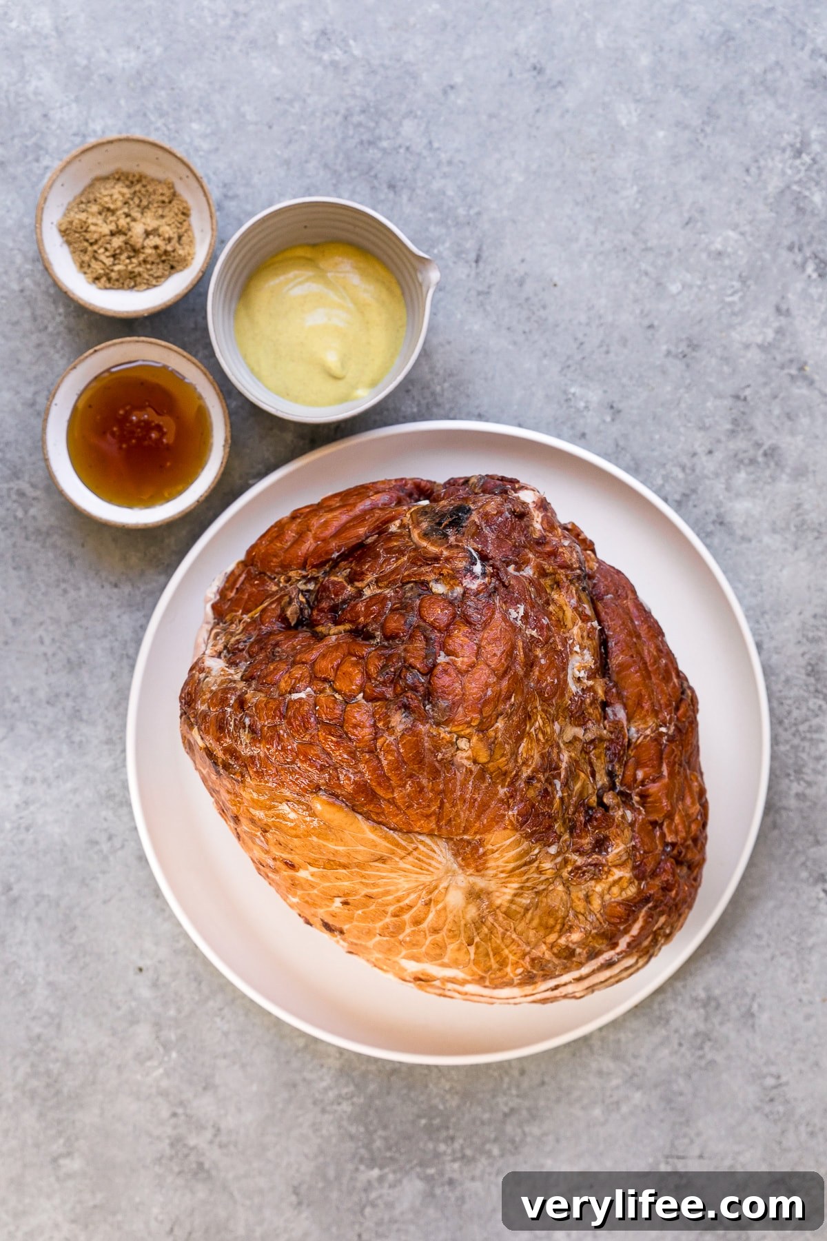 Oven-Baked Honey Mustard Glazed Ham Recipe 3 Honey-Mustard Ham Ingredients