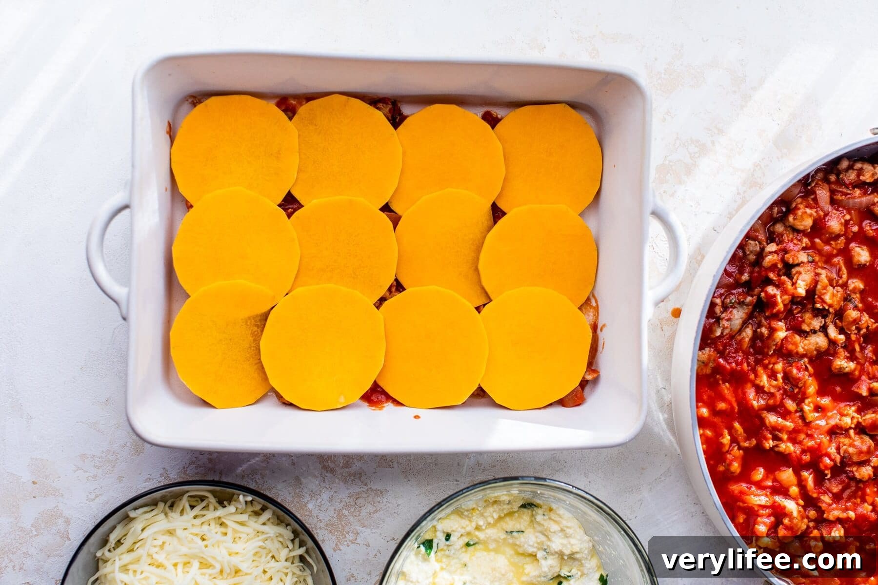 4 Mandoline Slicers Reviewed for 2024 8 Butternut Squash in a casserole dish