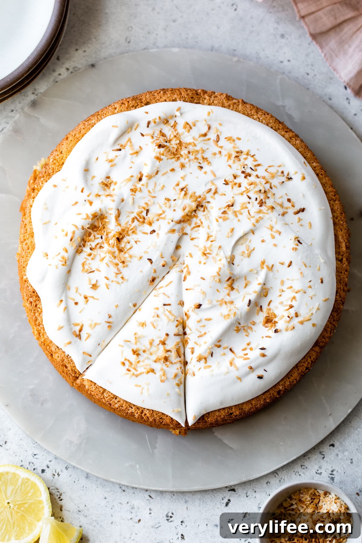 Coconut-Lemon Almond Cake