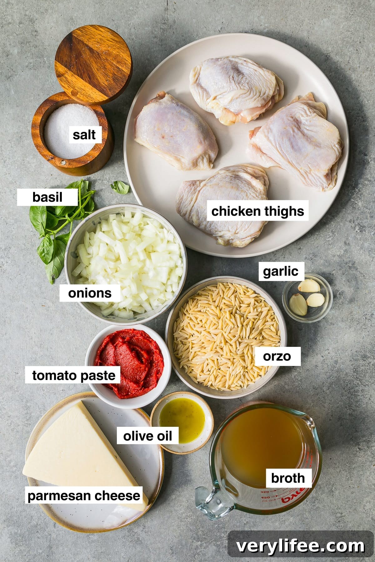 One-Pot Chicken and Orzo Recipe 4 Chicken and Orzo ingredients