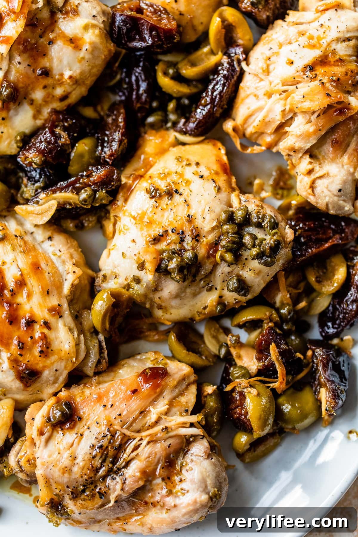 Marbella Chicken Recipe with Olives and Prunes 8 Chicken thighs with prunes and olives