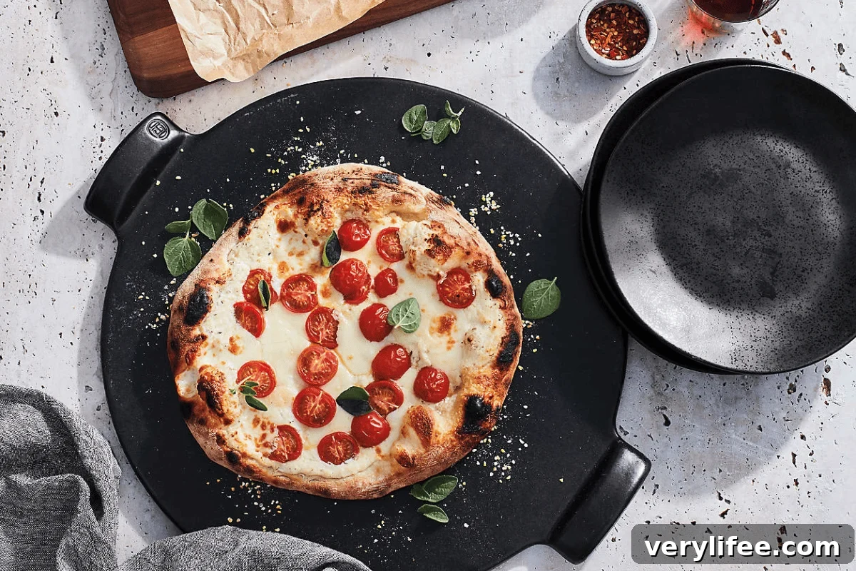 Pizza on best pizza stones