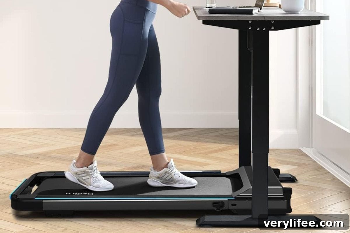 Under desk treadmill