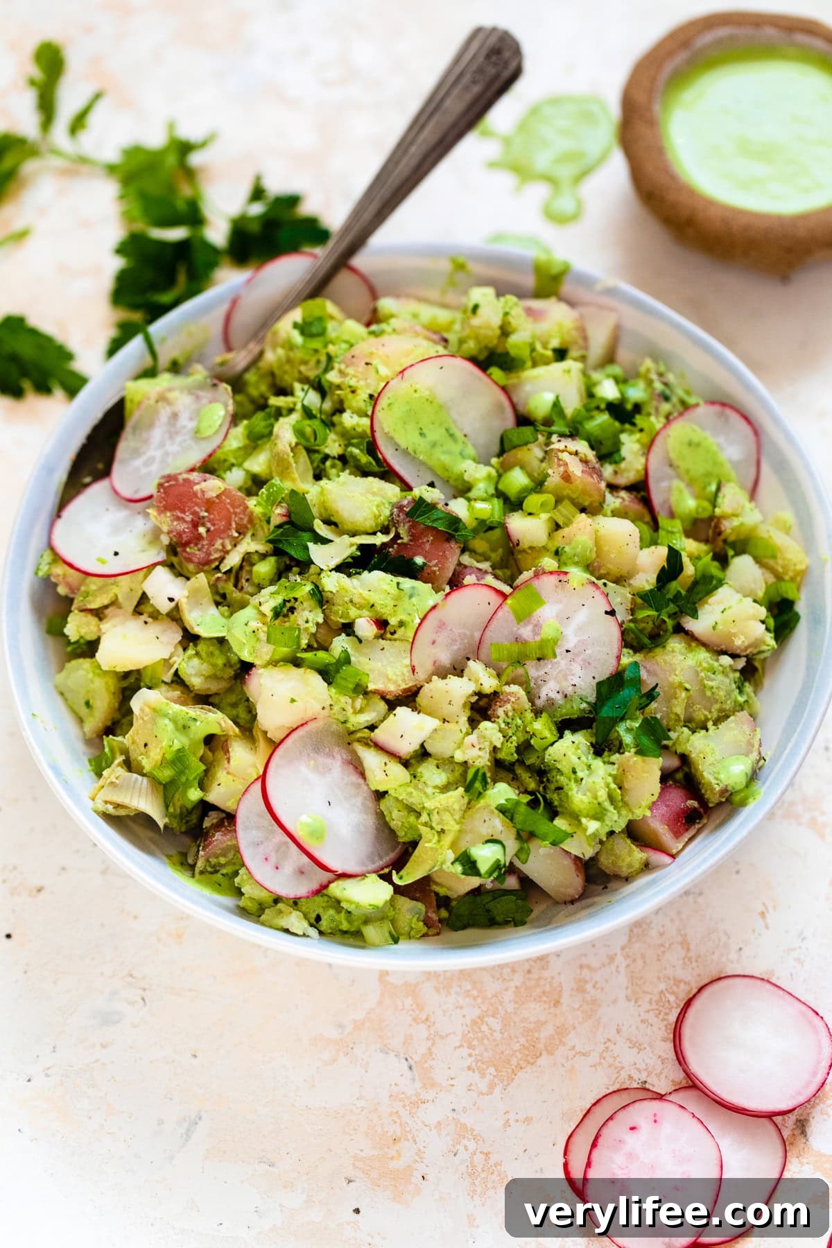 Creamy Green Goddess Potato Salad with Fresh Herbs 8 Green Goddess Potato Salad