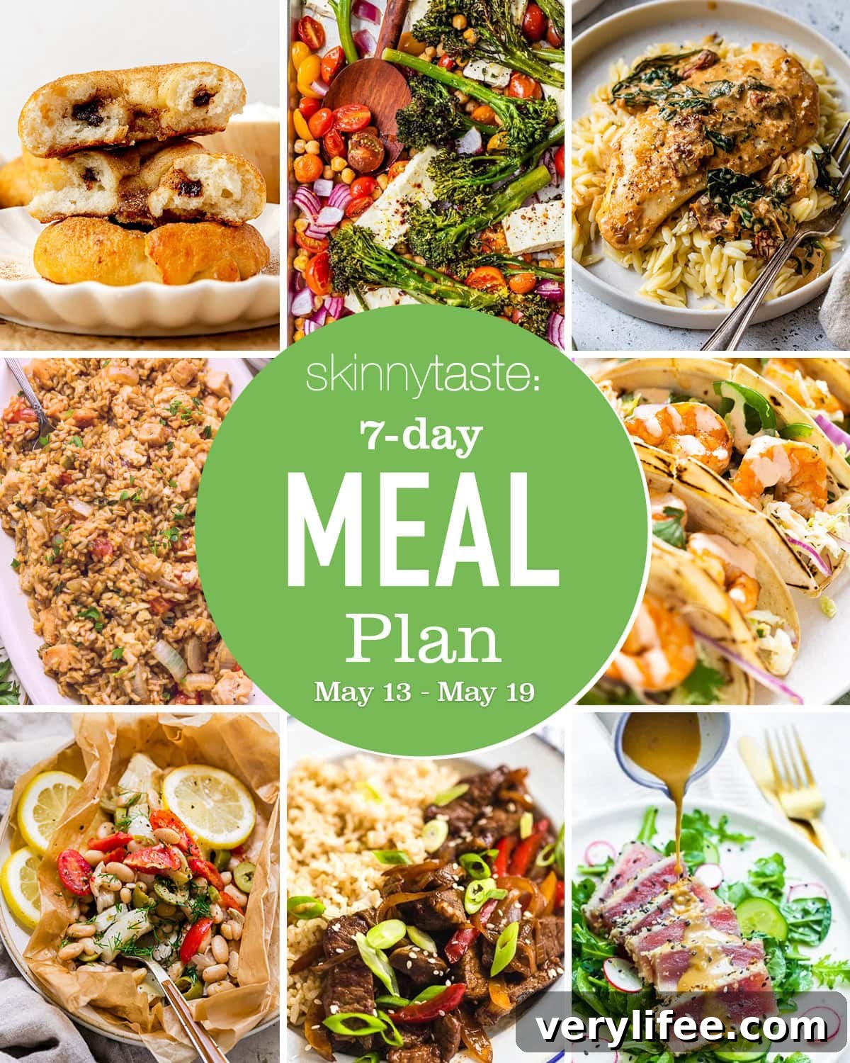Assorted healthy meals and ingredients