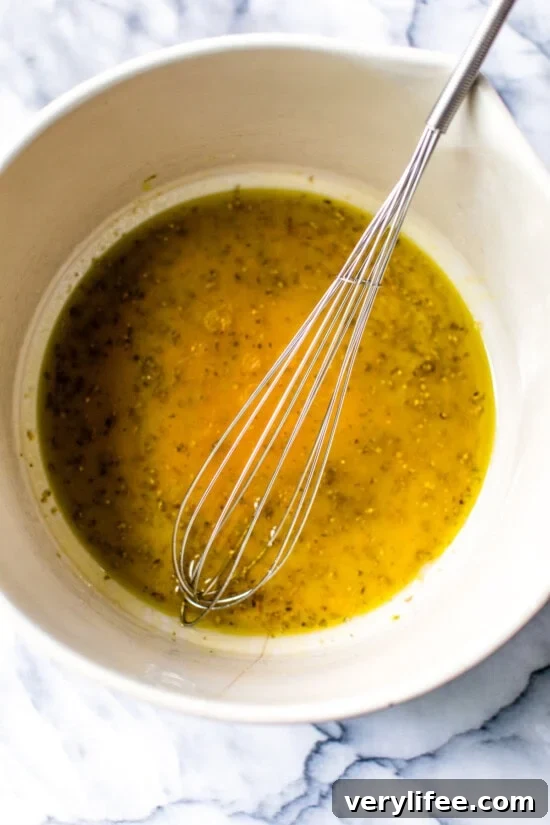 dressing with whisk