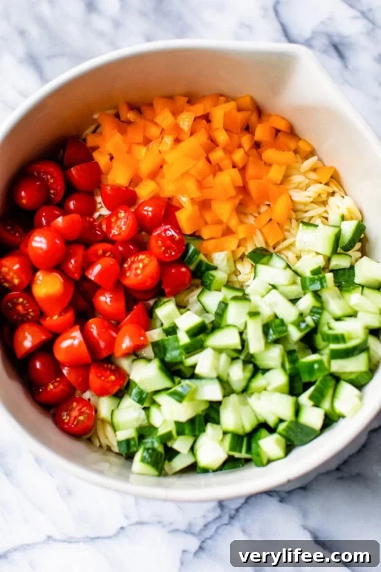 tomatoes, bell peppers, cucumbers