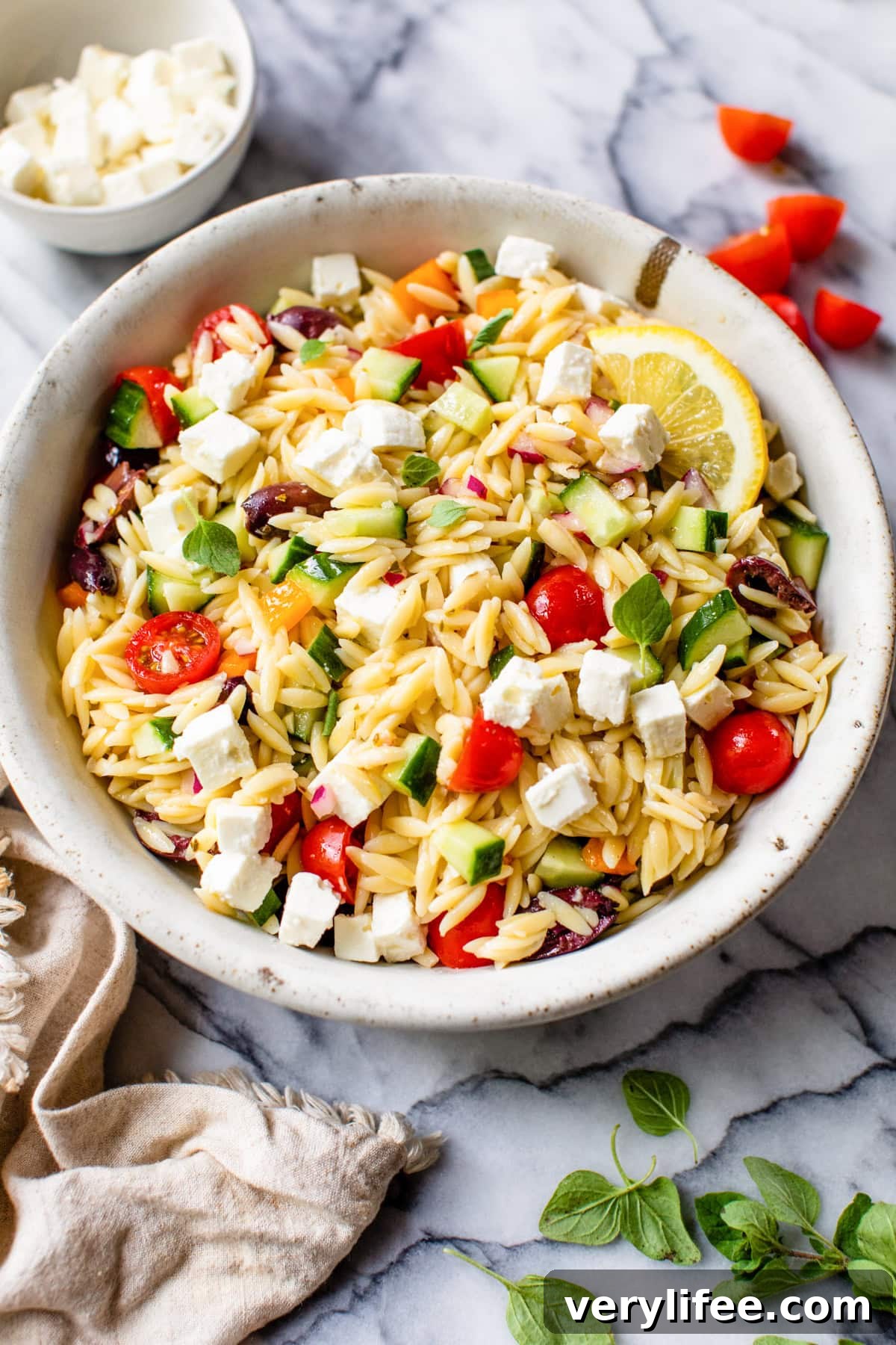 Greek Orzo Pasta Salad