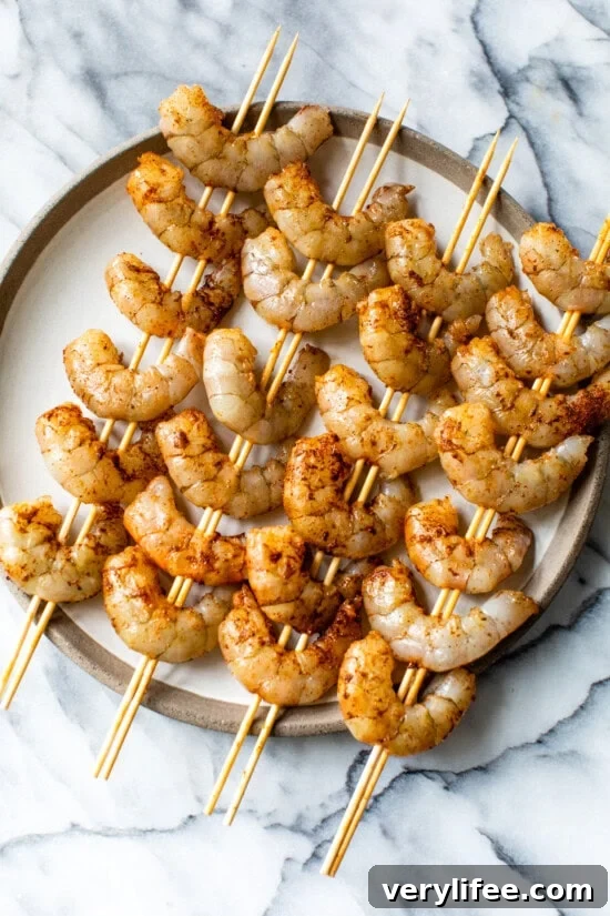 Grilled Shrimp Tacos with Fresh Peach Salsa Recipe 8 shrimp on skewers