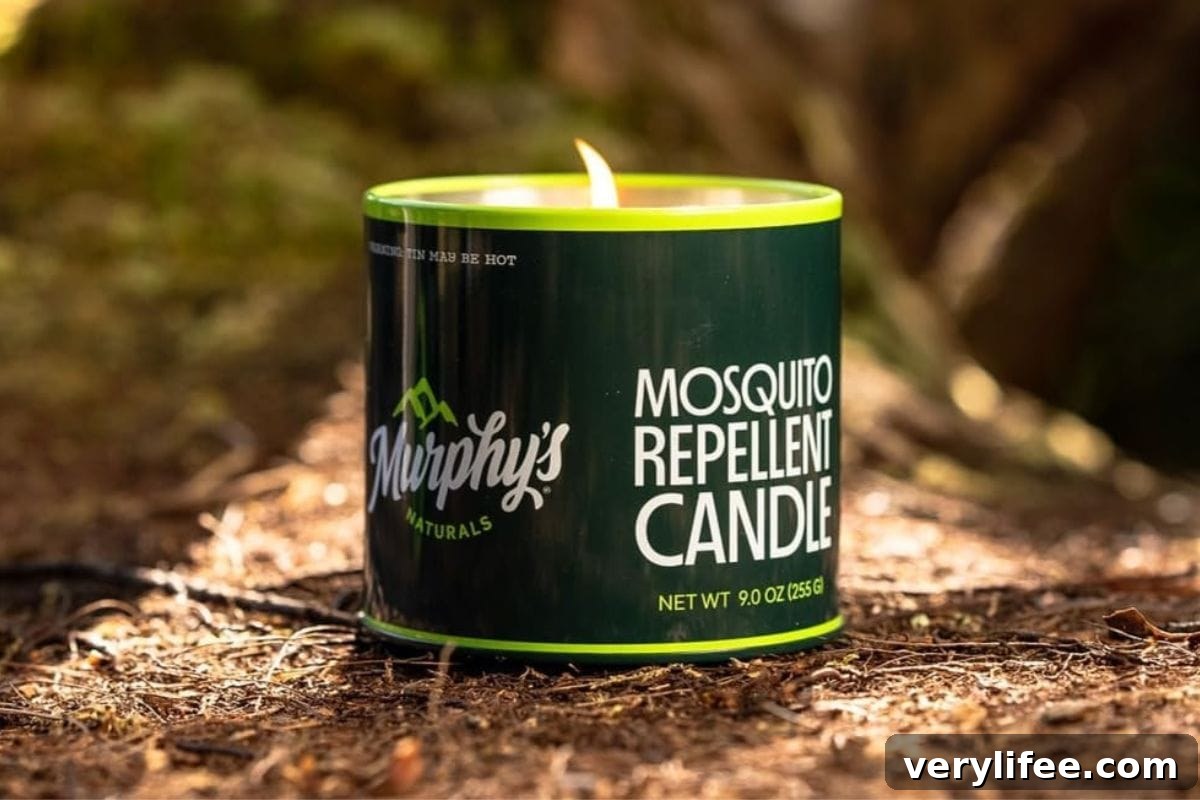 16 Outdoor Entertaining Essentials I Use Every Summer 10 Mosquito repellent candle