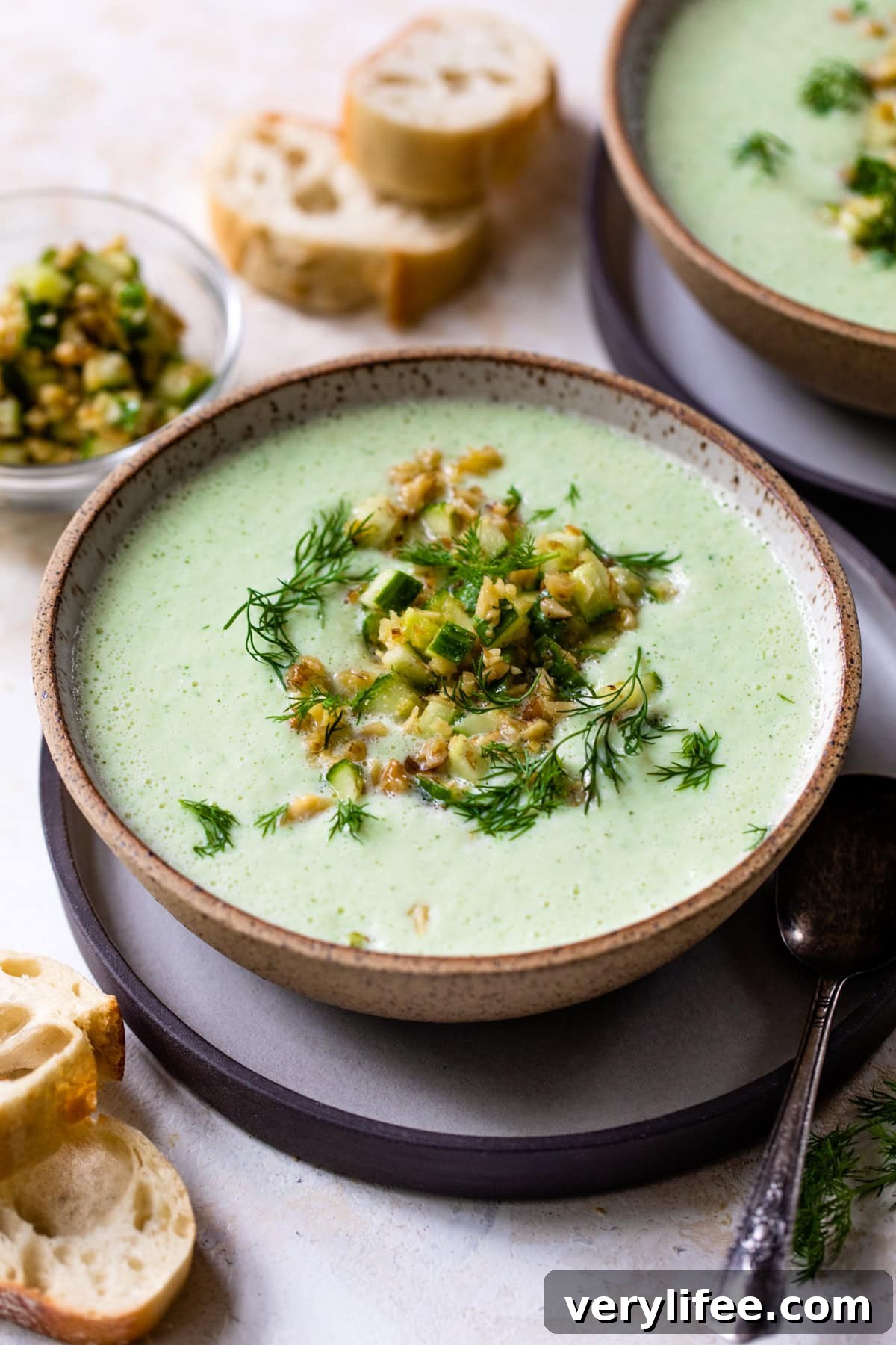 Chilled Cucumber Soup with Dill and Greek Yogurt 9 Cucumber Soup