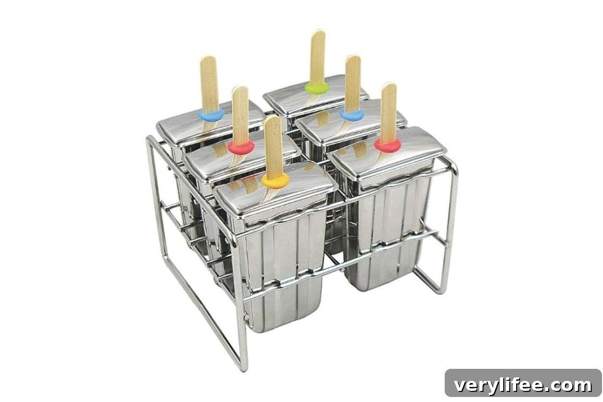 Onyx Stainless Steel Popsicle Mold