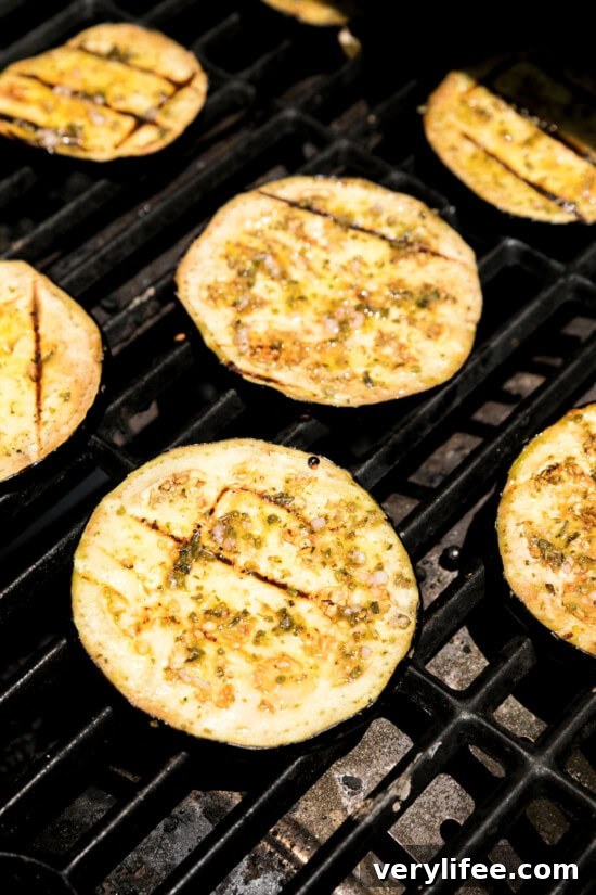 Smoky Grilled Eggplant with Feta and Herbs Recipe 8 Grilled Eggplant with Feta
