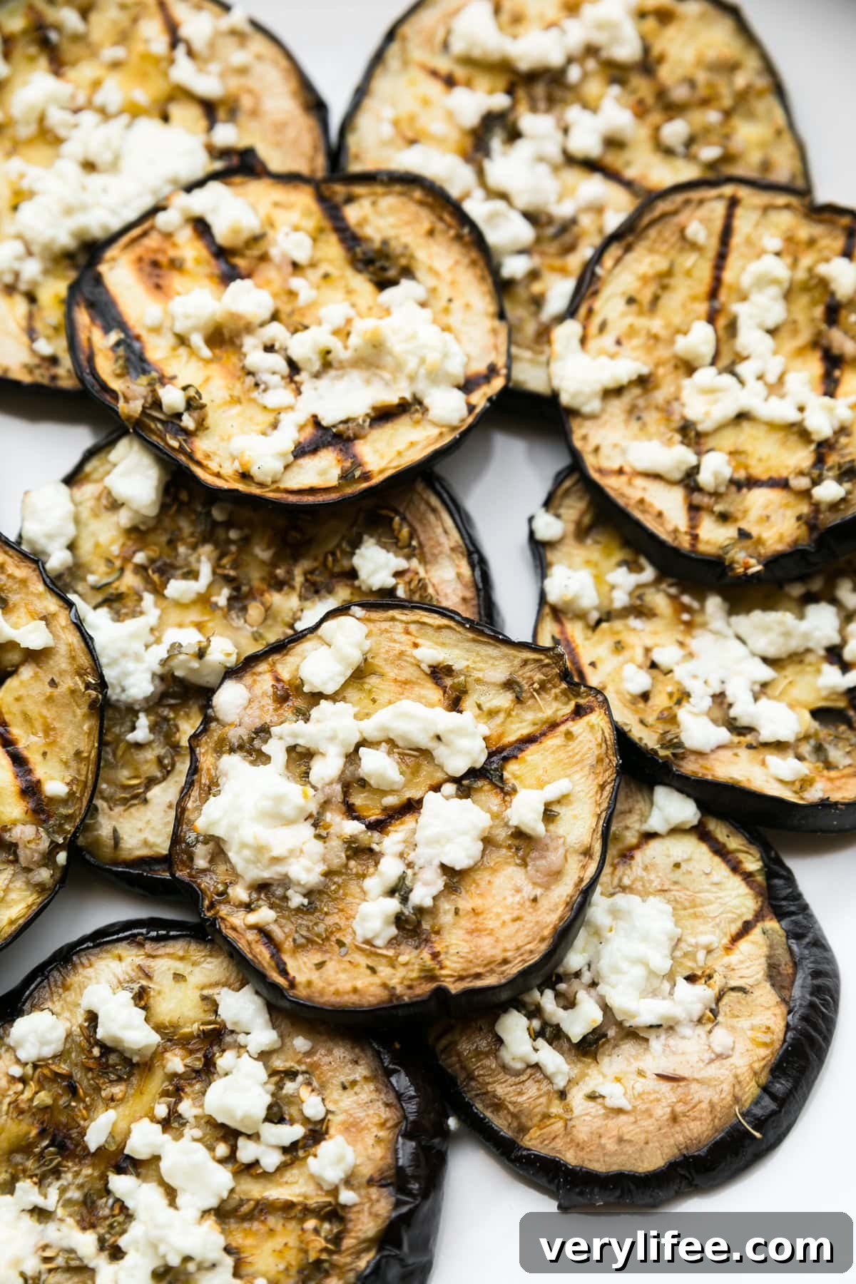 Smoky Grilled Eggplant with Feta and Herbs Recipe 9 Grilled Eggplant with Feta