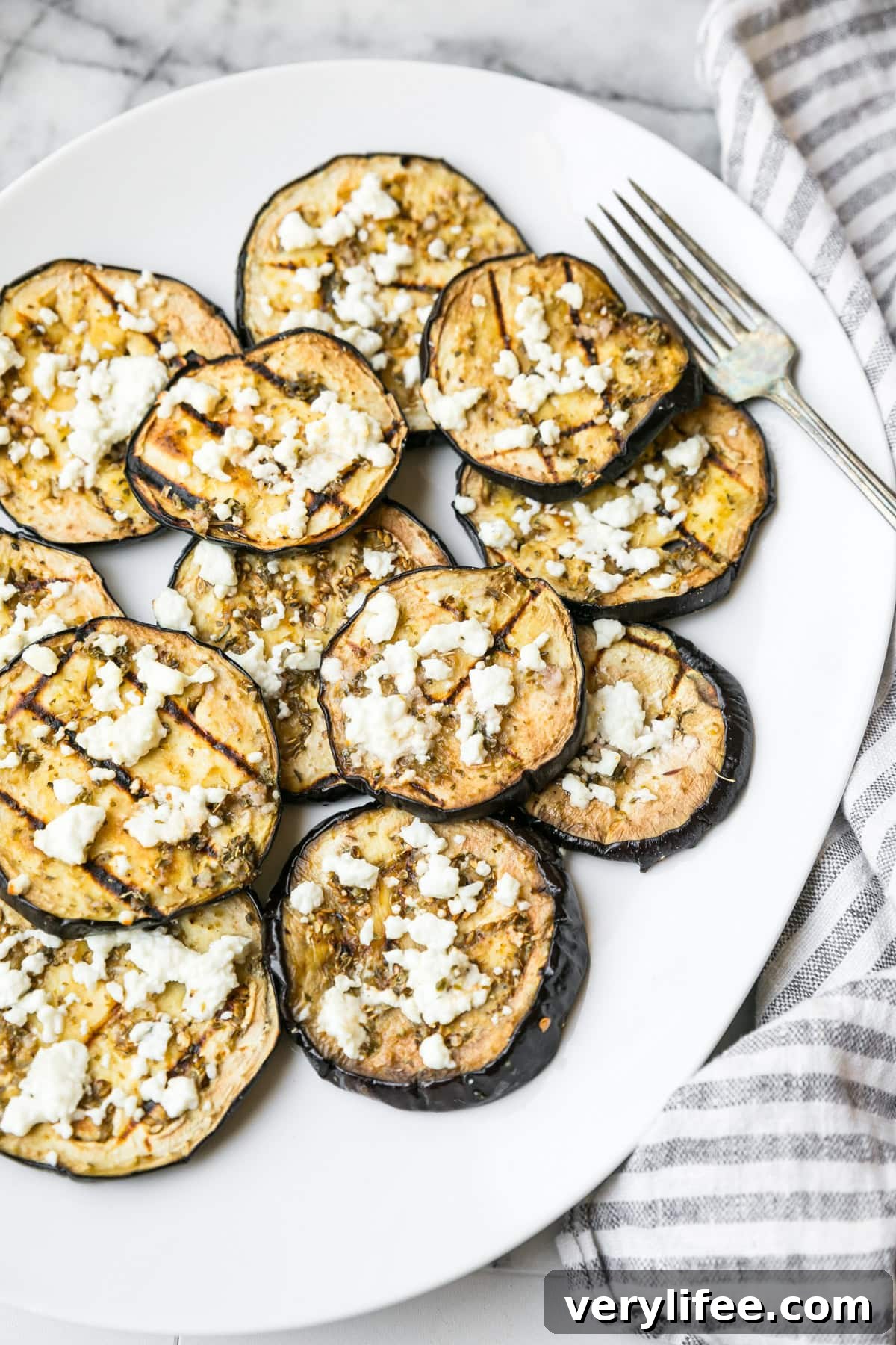 Smoky Grilled Eggplant with Feta and Herbs Recipe 10 Grilled Eggplant