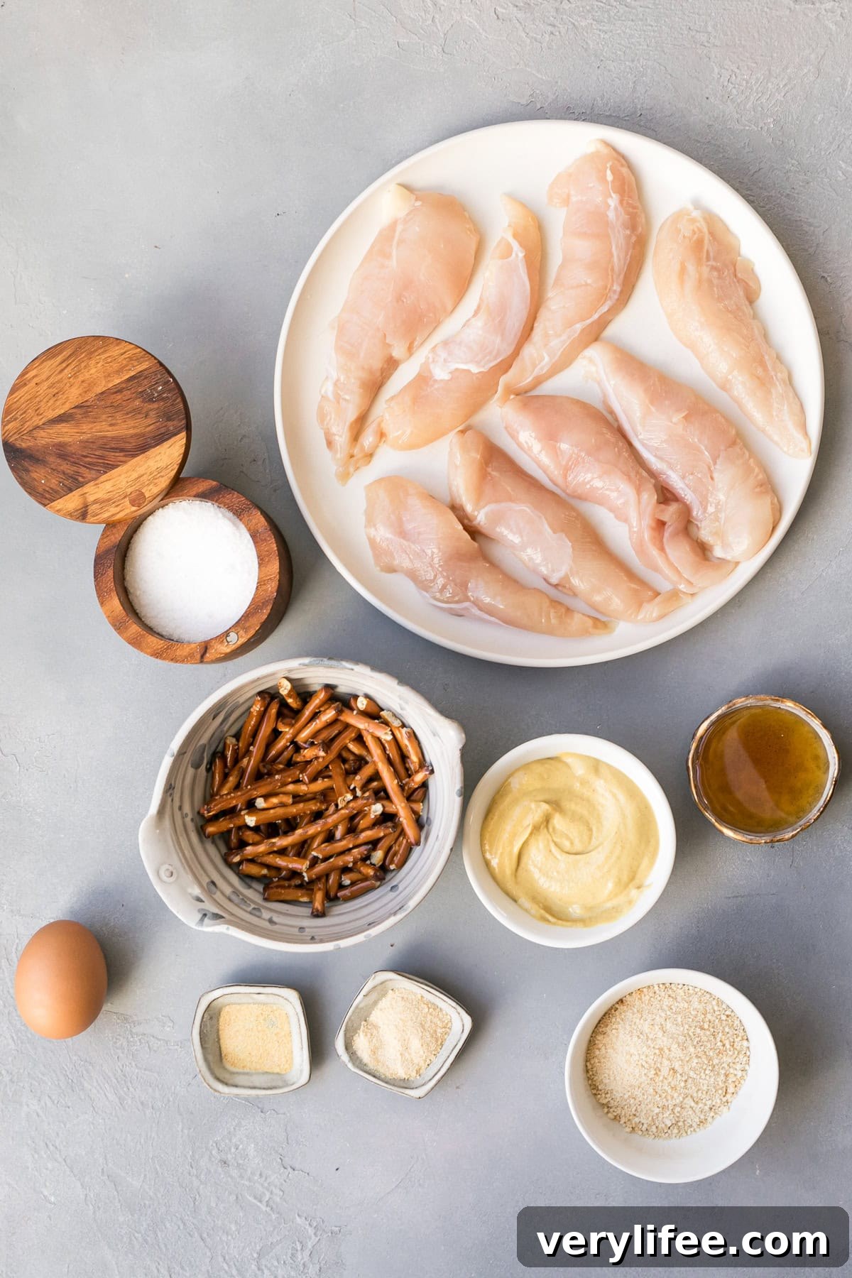 Pretzel Crusted Chicken Finger ingredients
