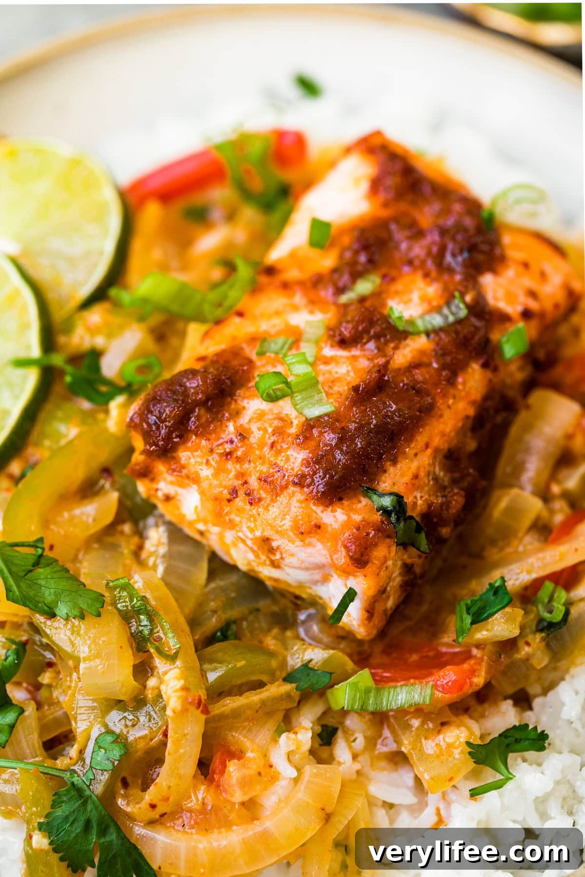 Thai Red Curry Salmon with Coconut Lime Sauce 11 Thai-inspired Red Curry Salmon