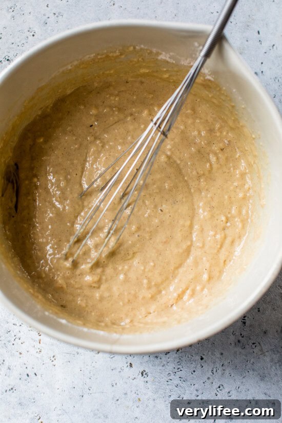 Fluffy Pumpkin Pancake Muffins Recipe for Fall Breakfast 7 Pumpkin Pancake Muffin batter