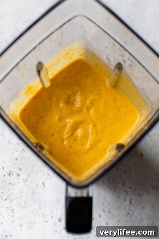 Puree the soup in the blender