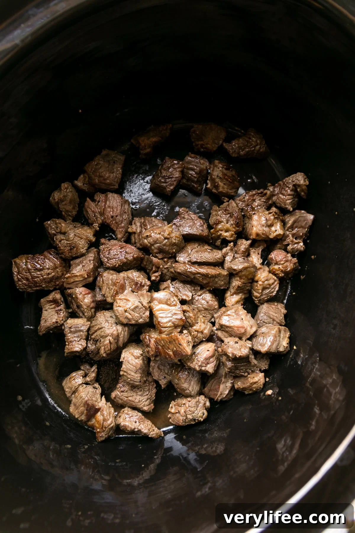 Slow Cooker Ramen Recipe: Rich Savory Broth and Tender Noodles 5 Brown the beef and add to slow cooker.