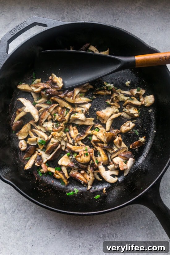 Slow Cooker Ramen Recipe: Rich Savory Broth and Tender Noodles 6 Saute the mushrooms