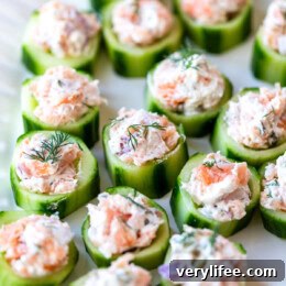 Smoked Salmon Cucumber Bites with Dill and Cream Cheese 10 Smoked Salmon Cucumber Bites small