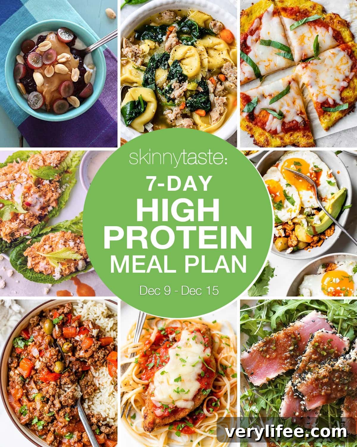 7-Day High-Protein Meal Plan to Build Muscle 2 meal plan images for the week