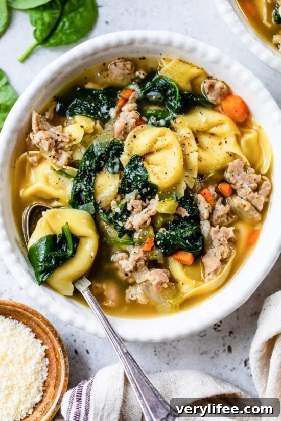 Sausage Tortellini Soup