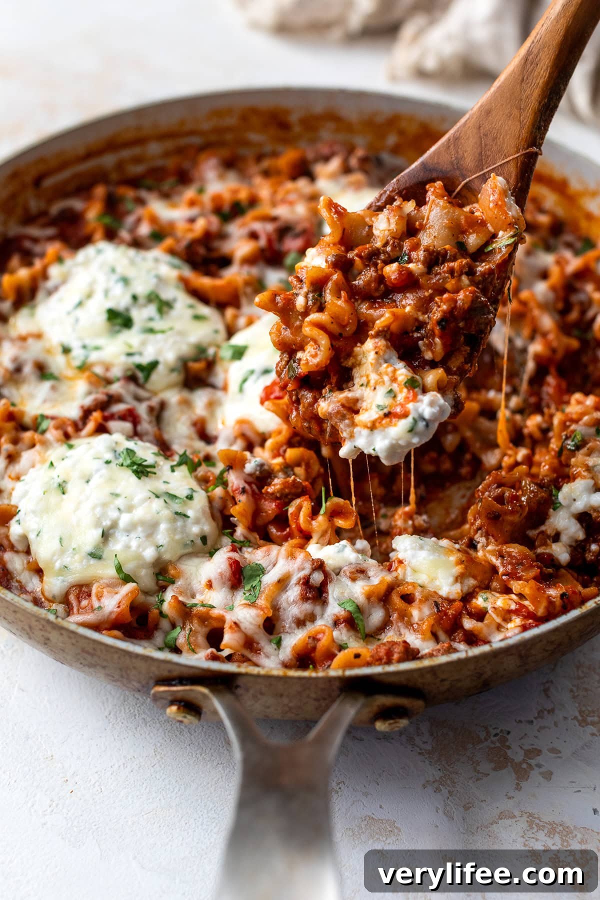 Skillet Beef Lasagna