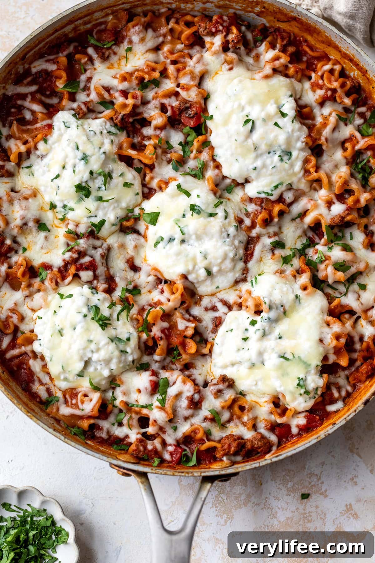 Skillet Beef Lasagna
