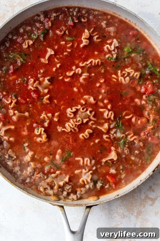 Skillet Beef Lasagna