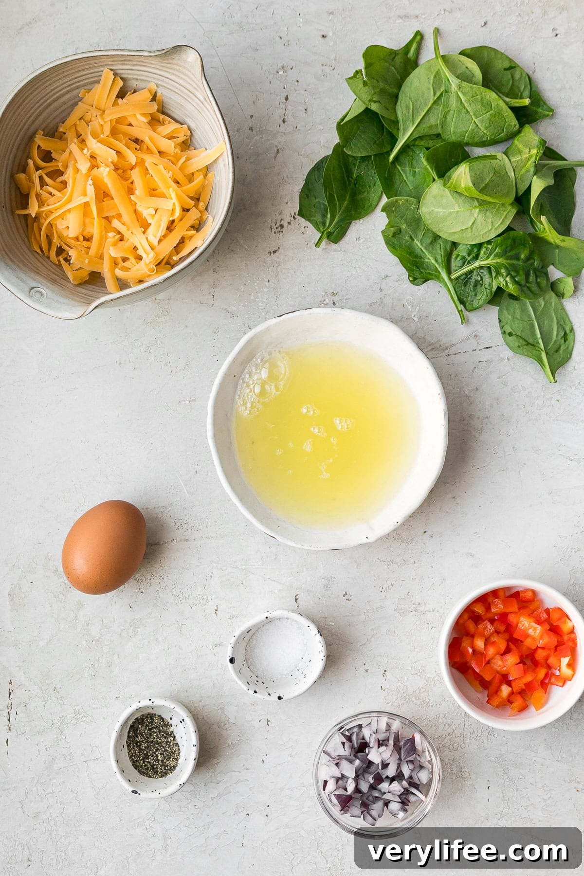 Omelet ingredients